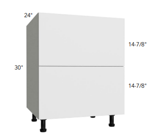 2 DRAWER BASES - Bianco Gloss