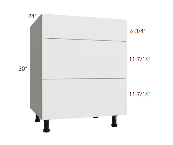 3 DRAWER BASES - Bianco Gloss