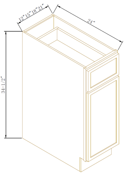 SINGLE DOOR BASES - Newtown White