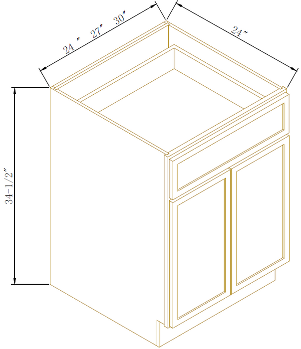 DOUBLE DOOR BASES - Newtown White