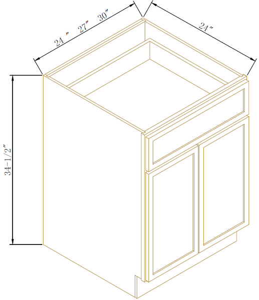 DOUBLE DOOR BASES - Newtown White