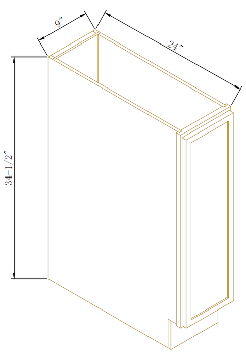 TRAY BASE CABINET - Newtown White