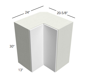 WALL PIE CUT CORNER - Bianco Matte