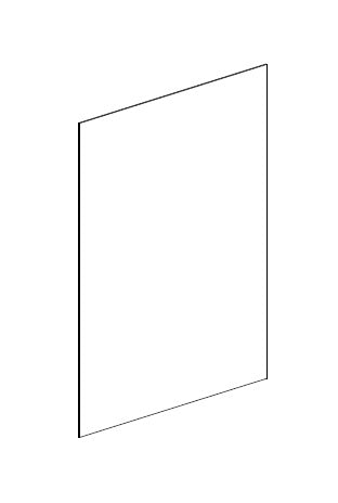 BASE END PANEL - Antique White R