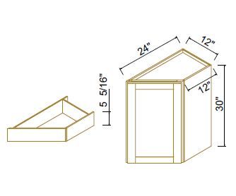 BASE END CORNER CABINETS - Escada White