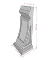 DECORATIVE CORBEL - Pebble Gray