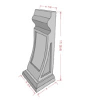 DECORATIVE CORBEL - Helena Saddle