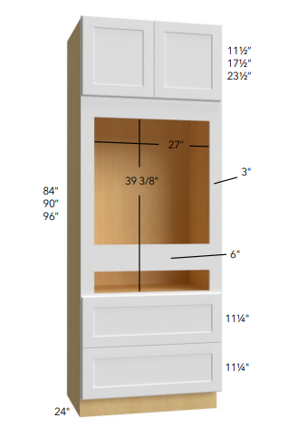 OVEN CABINET COMBO WITH 2 DRAWERS - Luna Kona