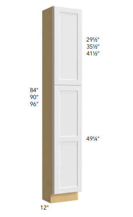 12" DEEP TALL PANTRY - SINGLE DOOR - Luna Kona