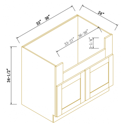 FARM SINK BASES - Classic White