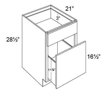 FILE DRAWER BASE Fabuwood Fusion Blanc