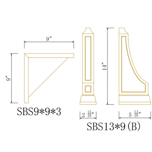 CORBELS - Newtown White