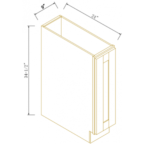 TRAY BASE CABINET - Escada White