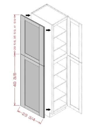 DECORATIVE DOOR PANELS - Pebble Gray