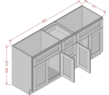 VANITY COMBO CABINETS - Helena Saddle