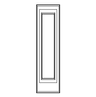 WALL & BASE DECORATIVE DOOR PANELS - Antique White R