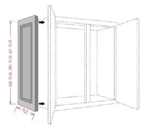 DECORATIVE DOOR PANELS - Pebble Gray