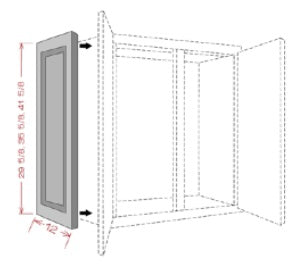 DECORATIVE DOOR PANELS - Helena Saddle