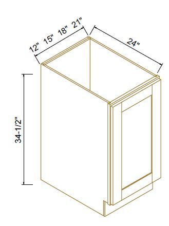 FULL HEIGHT DOOR BASES - R Charcoal Black