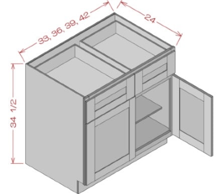 BASE CABINETS - Helena Saddle