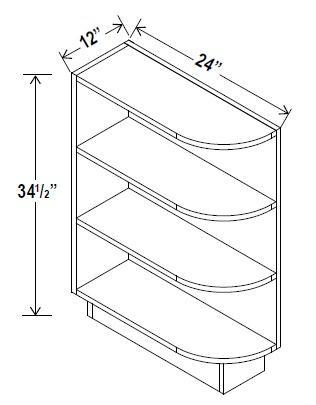 BASE END CABINETS - Charleston Saddle