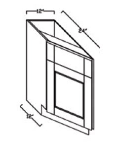 BASE ANGLE CABINET - Lancaster Gray