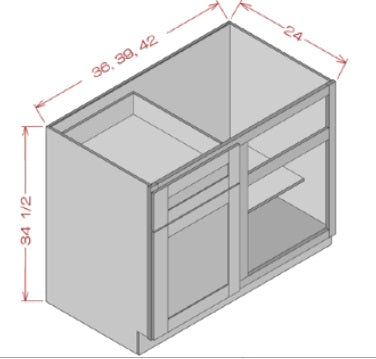 BASE DIAGONAL CABINET - Helena Saddle