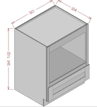 BASE MICROWAVE CABINETS - Sapphire Blue