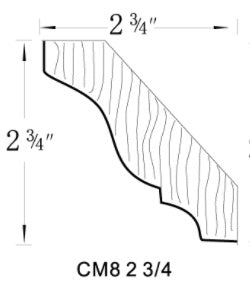 CROWN MOLDINGS - Charcoal Black