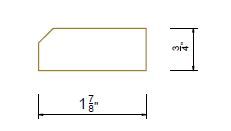 COUNTER TOP MOLDING - Newtown White