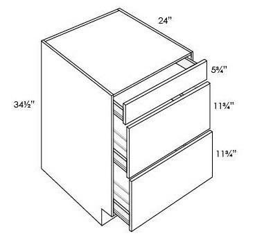 3 DRAWER BASES - Luna Timber