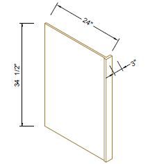 DISHWASHER RETURN PANEL - Escada Dove