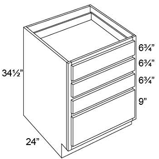 4 DRAWER BASES - Luna Timber