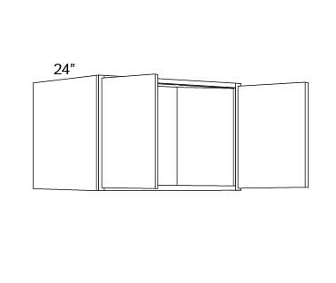 REFRIGIRATOR WALL CABINETS - 24" DEEP  Fabuwood Fusion Nickel