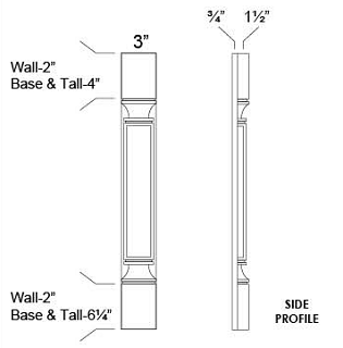 POSTS / PILASTERS - Galaxy Nickel