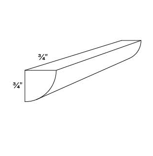 QUARTER ROUND MOLDING Fabuwood Fusion Dove