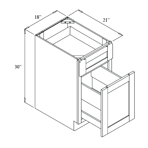 FILE DRAWER BASE - Atlas Blanco