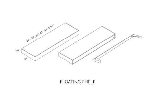 FLOATING SHELF - Fusion Dove