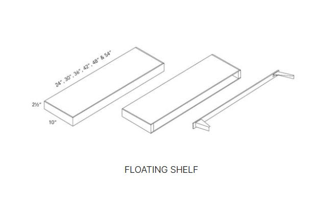 FLOATING SHELF - Galaxy Frost