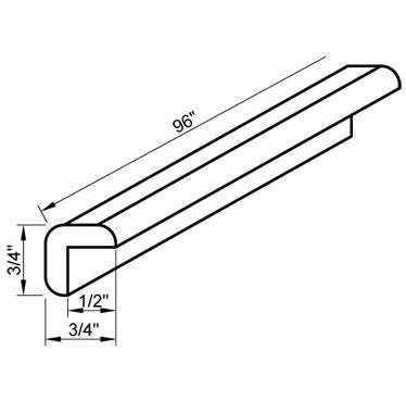 OUTSIDE CORNER MOLDING - Franklin Grey