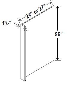 REFRIGERATOR END PANEL - Retro White