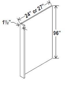 REFRIGERATOR END PANEL - Retro Gray