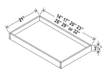 ROLL OUT TRAY - Retro White