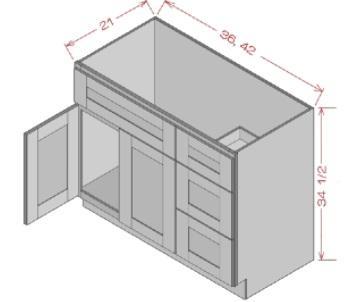 VANITY COMBO CABINETS - Thielsen Espresso