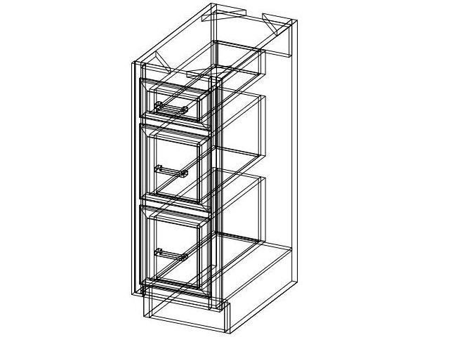 VANITY DRAWER BASE - Franklin White