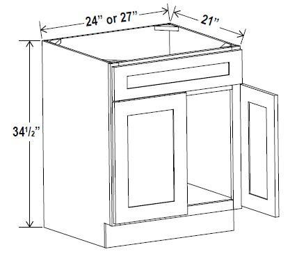 VANITY SINK BASES - Charleston Saddle