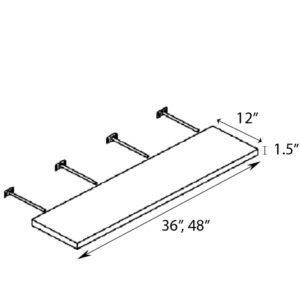 WALL SHELF UNITS - Liberty Shaker Espresso