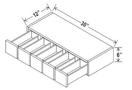 WALL SPICE DRAWER - Retro Gray