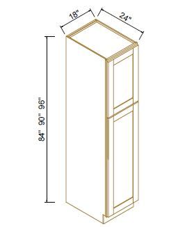 TALL PANTRY - SINGLE DOOR - Escada Dove