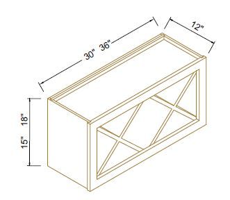 WINE RACK WITH X DIVIDER CUBE INSERT - Escada Dove